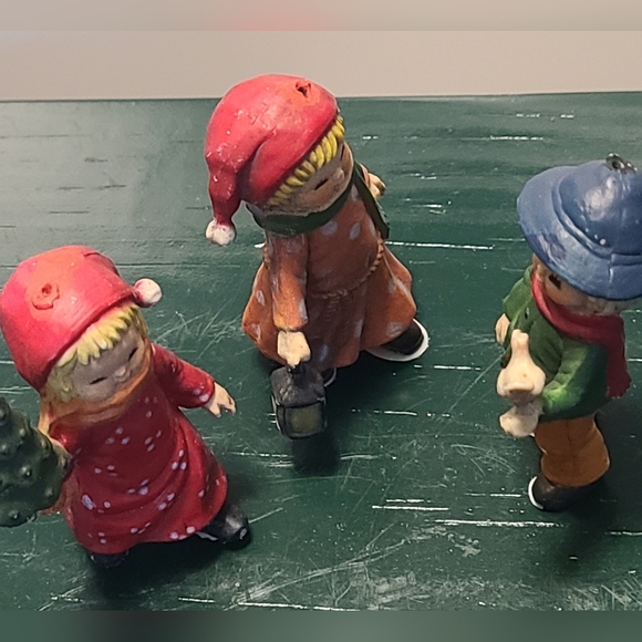 Vintage Bradford Novelty Co Old World Children Lot Of 3 Figures Girls, Boy - Picture 7 of 7